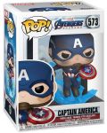 Фигура Funko POP! Marvel - Captain America with Broken Shield & Mjolnir #573 - 2t