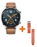 Смарт часовник Huawei - Watch GT FTN-B19V, 1.39, сребрист/кафяв - 3t
