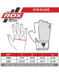 Фитнес ръкавици RDX - W1 Half+,  червени/черни - 8t