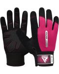 Фитнес ръкавици RDX - W1 Full Finger,  розови/черни - 1t