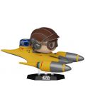 Фигура Funko POP! Rides Deluxe: Star Wars - Anakin Skywalker in Naboo Starfighter (with R2-D2) #677 - 1t