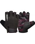 Фитнес ръкавици RDX - T2 Half,  черни/розови - 1t