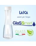 Филтрираща гарафа Laica - Smart Glass, 1.1 l, бяла - 2t