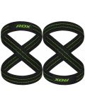 Фитнес ленти за ръце RDX - Gym Lifting , черни/зелени - 1t