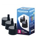 Филтрираща бутилка за вода Aquaphor - City, 0.5 l, 3 филтъра, синя - 3t