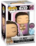 Фигура Funko POP! Power of the Galaxy: Star Wars - Power of the Galaxy: Rey (Special Edition) #577 - 2t