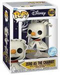 Фигура Funko POP! Disney: The Nightmare Before Christmas - Zero as the Chariot (Special Edition) #1403 - 2t