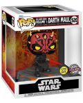 Фигура Funko POP! Deluxe: Star Wars - Darth Maul (Red Saber Series) (Glows in the Dark) (Special Edition) #520 - 2t