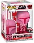 Фигура Funko POP! Valentines: Star Wars - The Mandalorian with Grogu (Special Edition) #498 - 2t