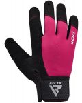 Фитнес ръкавици RDX - W1 Full Finger+,  розови/черни - 3t