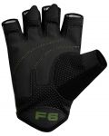 Фитнес ръкавици RDX - Sumblimation F6 , черни/зелени - 2t