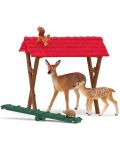 Игрален комплект Schleich Farm World - Хранилка за горски животни - 2t