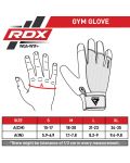 Фитнес ръкавици RDX - W1 Full Finger+,  сиви/черни - 9t