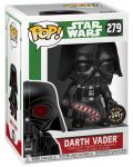 Фигура Funko POP! Star Wars: Holiday - Darth Vader #279 - 5t