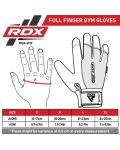 Фитнес ръкавици RDX - W1 Full Finger , зелени/черни - 8t