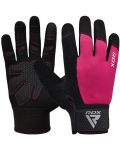 Фитнес ръкавици RDX - W1 Full Finger+,  розови/черни - 1t