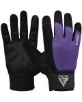Фитнес ръкавици RDX - W1 Full Finger,  лилави/черни - 1t