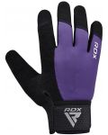 Фитнес ръкавици RDX - W1 Full Finger,  лилави/черни - 3t