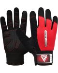 Фитнес ръкавици RDX - W1 Full Finger,  червени/черни - 1t