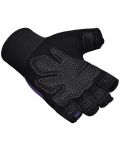 Фитнес ръкавици RDX - W1 Half+,  лилави/черни - 4t
