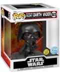 Фигура Funko POP! Deluxe: Star Wars - Darth Vader (Red Saber Series Vol. 1) (Glows in the Dark) (Special Edition) #523 - 2t
