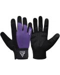 Фитнес ръкавици RDX - W1 Full Finger,  лилави/черни - 2t