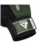 Фитнес ръкавици RDX - W1 Half,  зелени/черни - 4t