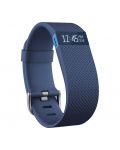 Смарт гривна Fitbit Charge HR - L размер, синя - 1t