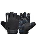 Фитнес ръкавици RDX - T2 Half,  черни/сини - 1t