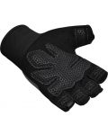 Фитнес ръкавици RDX - W1 Half,  сиви/черни - 4t