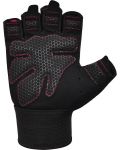 Фитнес ръкавици RDX - W1 Half,  розови/черни - 5t