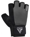 Фитнес ръкавици RDX - W1 Half+,  сиви/черни - 3t