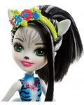 Кукличка с животниче Mattel Enchantimals - Zelena Zebra и Hoofette - 5t