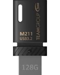 Флаш памет Team Group - M211, 128GB, USB 3.2 - 1t