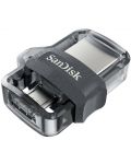 Флаш памет SanDisk - Ultra Dual Drive M3.0, 256GB, сива - 2t