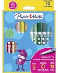 Флумастери Paper Mate - Kids Colouring, 12 цвята - 1t
