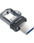 Флаш памет SanDisk - Ultra Dual Drive M3.0, 256GB, сива - 3t