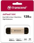 Флаш памет Transcend - Jetflash 930C, 128GB, USB-A/C - 5t