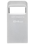 Флаш памет Kingston - DT micro, 64GB, USB 3.2 - 1t