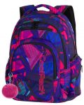 Ученическа анатомична раница Cool Pack Flash - Crazy Pink Abstract - 1t