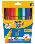 Флумастери BIC Kids Visa - 12 цвята - 1t