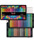 Флумастери Stabilo Arty - Pen 68, 50 цвята, метална кутия - 3t