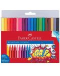 Флумастери Faber-Castell Grip - 20 цвята - 1t