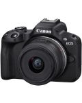 Фотоапарат Canon - EOS R50 Content Creator Kit, Black + Обектив Canon - RF 35mm f/1.8 IS Macro STM - 5t