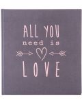 Фотоалбум Goldbuch - All You Need Is Love, сив, 30 x 31 cm - 1t
