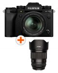 Фотоапарат Fujifilm - X-T5, 18-55mm, Black + Обектив Viltrox - AF, 75mm, f/1.2, за Fuji X-mount - 1t