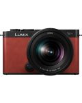 Фотоапарат Panasonic - Lumix S9, Lumix S 20-60mm f/3.5-5.6, червен - 2t