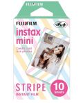 Фотохартия Fujifilm - instax mini STRIPE Film, 10 броя - 1t