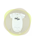 Памучно боди с къс ръкав For Babies - Super Star, 68 cm, 3-6 месеца - 1t