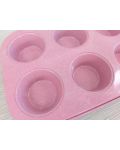 Форма за печене на 6 броя мъфини Morello - Pink, 26.5 х 18.5 cm, розовa - 4t